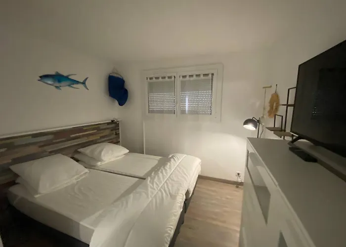 T2 4 Pers A Le Barcares, Face Mer, Parking Prive - Fr-1-81-640 *