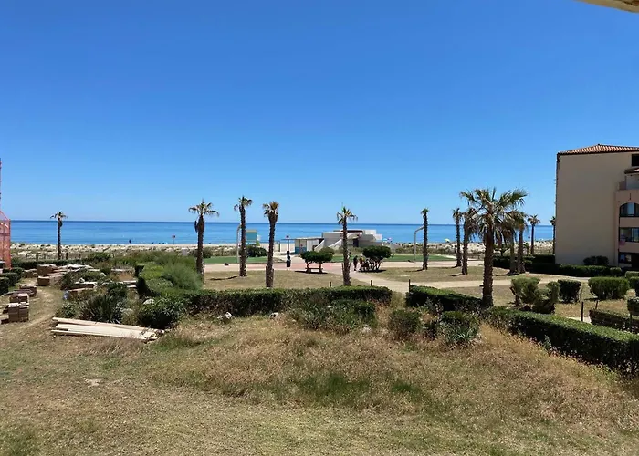 T2 4 Pers A Le Barcares, Face Mer, Parking Prive - Fr-1-81-640 Le Barcarès